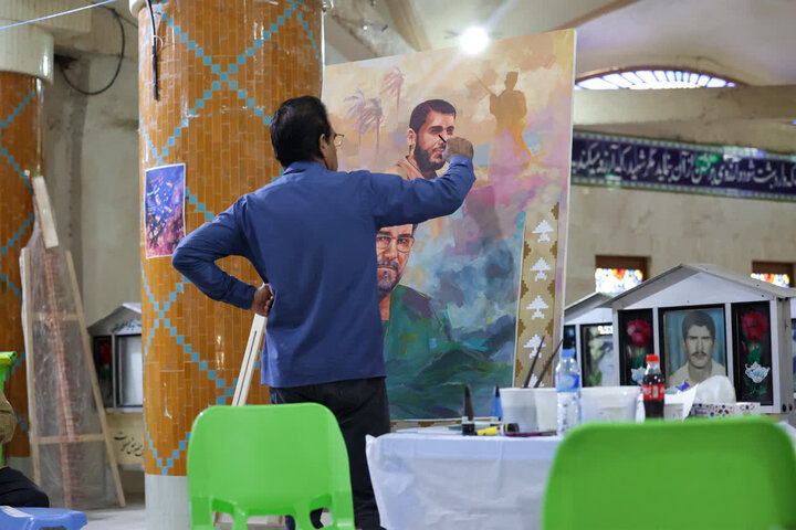 تصاویر/  کارگاه نقاشی شهید تنگسیری