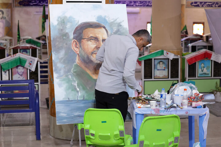 تصاویر/  کارگاه نقاشی شهید تنگسیری
