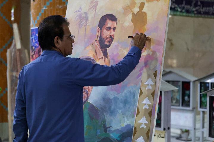تصاویر/  کارگاه نقاشی شهید تنگسیری