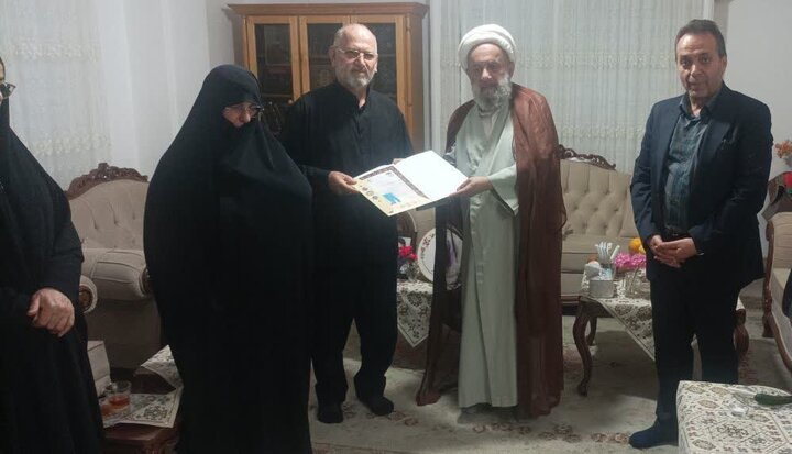 تصاویر/ دیدار امام جمعه بابل از خانواده شهدای اقتدار ملی