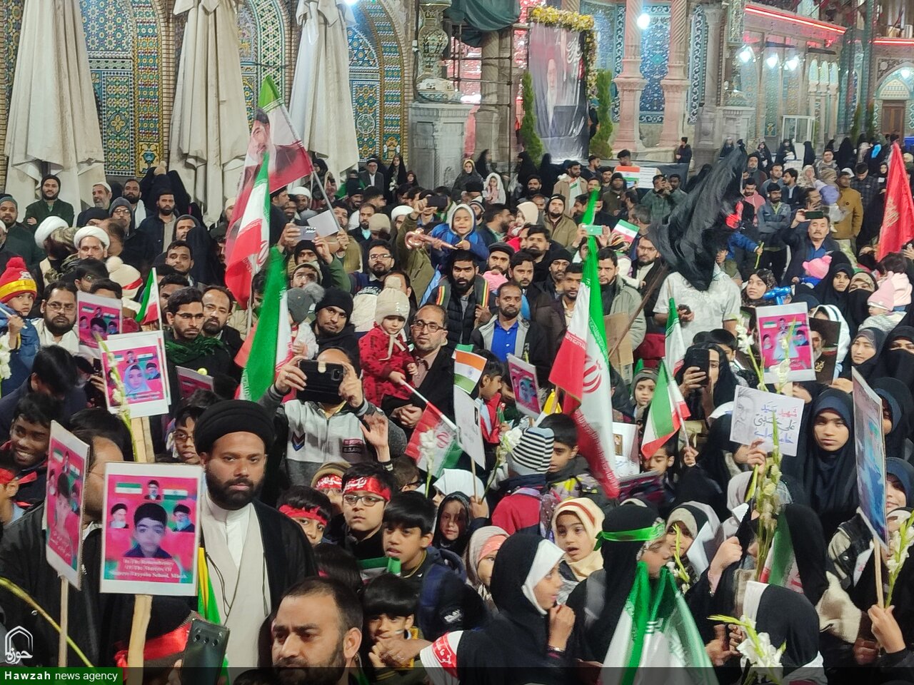 قم المقدسہ میں میناب اسکول کے معصوم بچوں کی یاد میں ریلی اور احتجاج