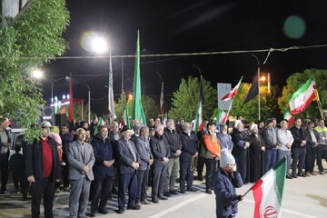 تصاویر/  تجدید میثاق مردم ولایتمدار بخش نازلو با آرمان‌های انقلاب و مطالبه خونخواهی رهبر شهید