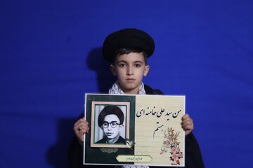 تصاویر/ پویش "من سیدعلی خامنه ای هستم" در موکب مدرسه علمیه امام خمینی(ره) ارومیه
