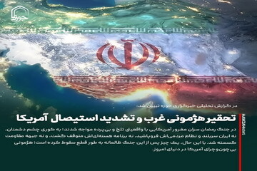 عکس نوشت| تحقیر هژمونی غرب و تشدید استیصال آمریکا