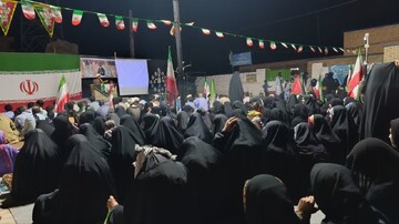 حضور فعال طلاب مدرسه علمیه خواهران دلگان در تجمع «شبانه حماسه حضور»