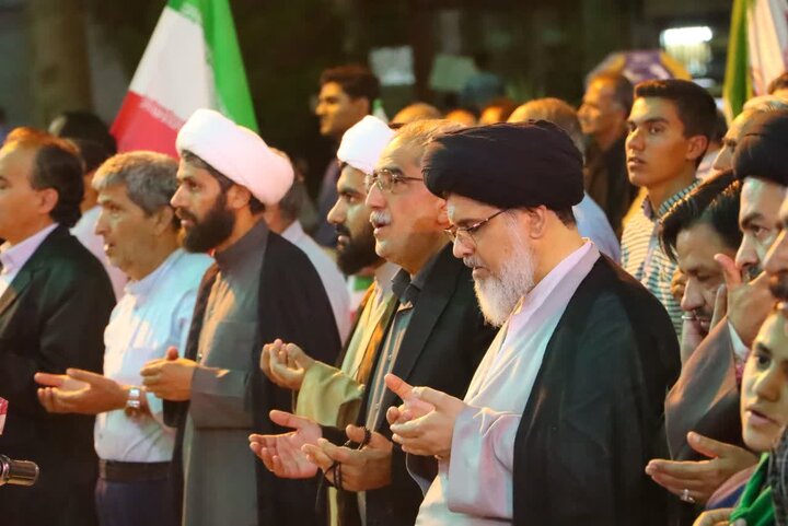 تصاویر/ تجلی عشق و بصیرت مردم انقلابی شهرستان بافق در شصت‌ و  ششمین شب