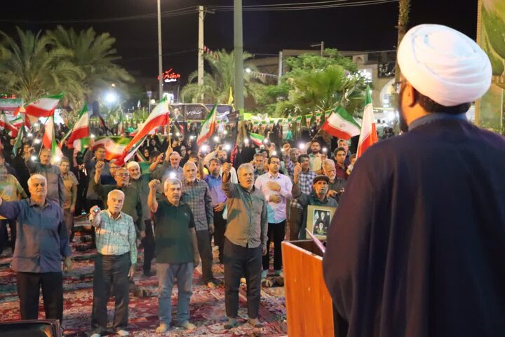 تصاویر/ تجلی عشق و بصیرت مردم انقلابی شهرستان بافق در شصت‌ و  ششمین شب