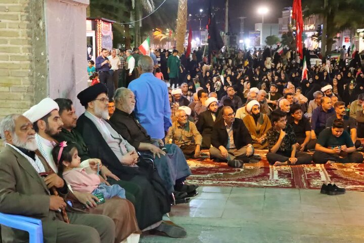 تصاویر/ تجلی عشق و بصیرت مردم انقلابی شهرستان بافق در شصت‌ و  ششمین شب