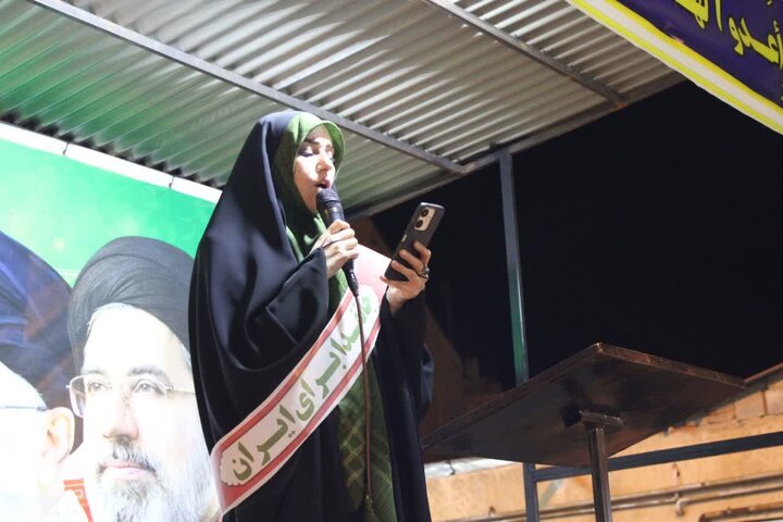 تصاویر/ مطالبه انتقام خون رهبر انقلاب و بیعت با رهبری؛ شعار محوری شصت و ششمین تجمع مردمی در باروق