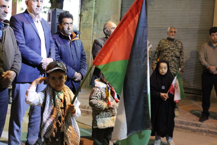 تصاویر/ مطالبه انتقام خون رهبر انقلاب و بیعت با رهبری؛ شعار محوری شصت و ششمین تجمع مردمی در باروق