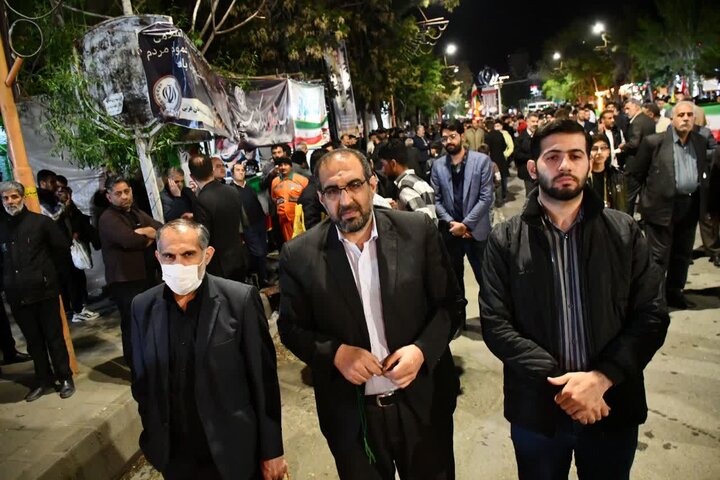 تصاویر/ تجدید بیعت با رهبری و مطالبه انتقام خون رهبر معظم انقلاب در شصت و ششمین شب حضور مردمی در سلماس