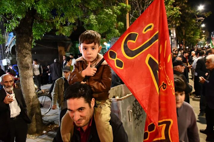 تصاویر/ تجدید بیعت با رهبری و مطالبه انتقام خون رهبر معظم انقلاب در شصت و ششمین شب حضور مردمی در سلماس