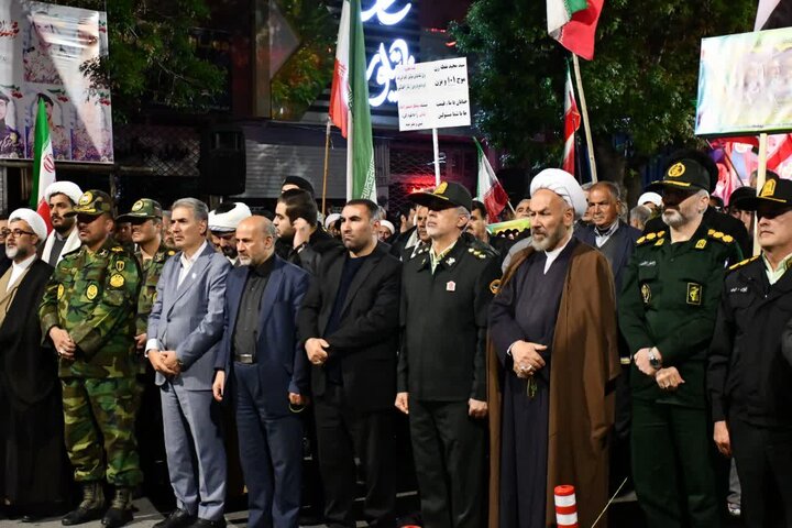 تصاویر/ تجدید بیعت با رهبری و مطالبه انتقام خون رهبر معظم انقلاب در شصت و ششمین شب حضور مردمی در سلماس