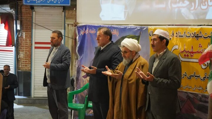 تصاویر/ تجمع مردمی در  شصت و ششمین شب در شهرستان چالدران در حمایت قاطع از نیروهای مسلح