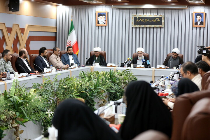 تصاویر/ نشست خبری فعالیت های دفتر تبلیغات اسلامی در جنگ سوم تحمیلی
