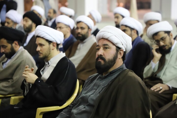 تصاویر/ مراسم تکریم مقام اساتید حوزه علمیه تبریز