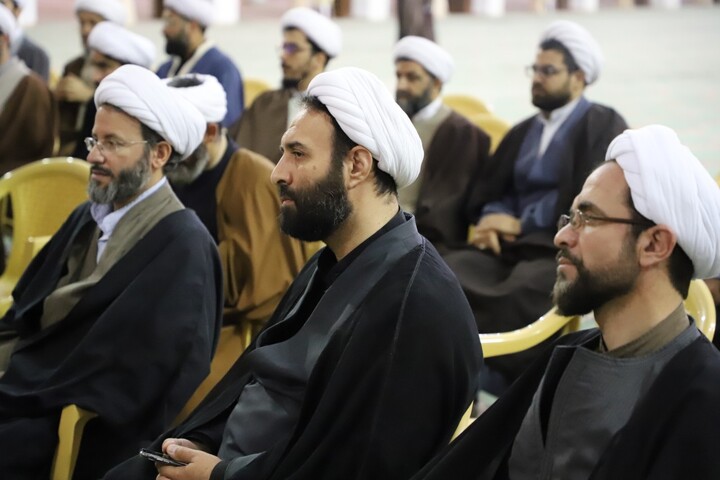 تصاویر/ مراسم تکریم مقام اساتید حوزه علمیه تبریز