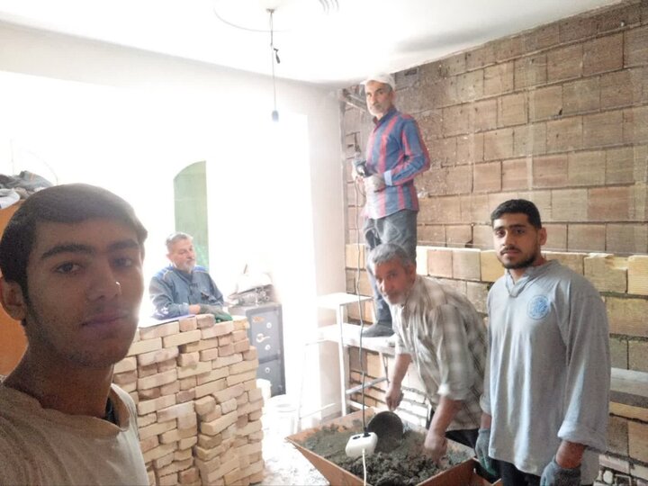 تصاویر/روز ۵۸ کار جهادی در مناطق جنگ زده تهران توسط برادران جهادگر کاشان