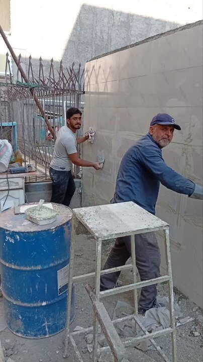 تصاویر/روز ۵۸ کار جهادی در مناطق جنگ زده تهران توسط برادران جهادگر کاشان