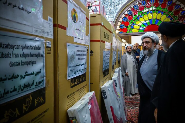 اهدای ۳۱ سری لوازم خانگی به آسیب‌دیدگان جنگ تحمیلی رمضان در تبریز