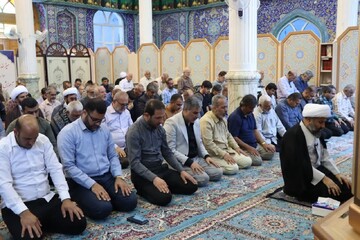 نماز جمعه خارگ به روایت تصویر