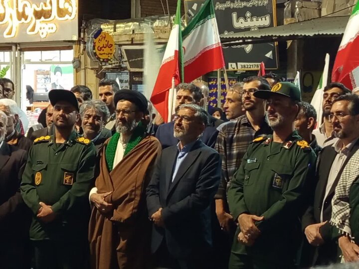 تصاویر/حضور فرمانده سپاه حضرت روح‌الله استان مرکزی در جمع مردم شازند