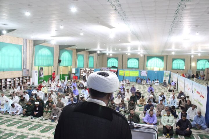 تصاویر/ آیین عبادی سیاسی نماز جمعه شهرستان دلگان