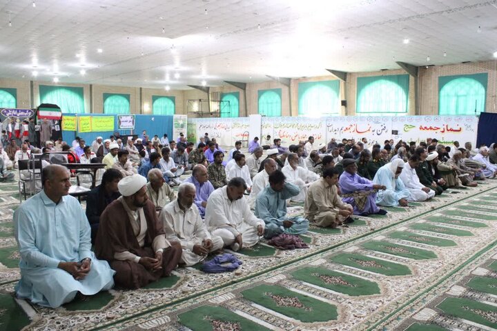 تصاویر/ آیین عبادی سیاسی نماز جمعه شهرستان دلگان