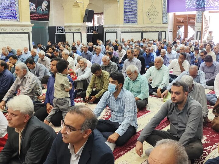 تصاویر/ اقامه نمازجمعه شهر بم