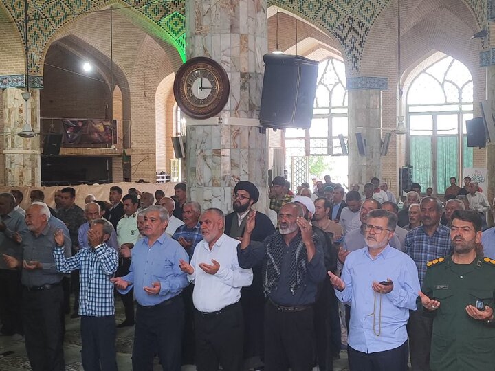 تصاویر/ نماز عبادی سیاسی جمعه شهرستان خاتم