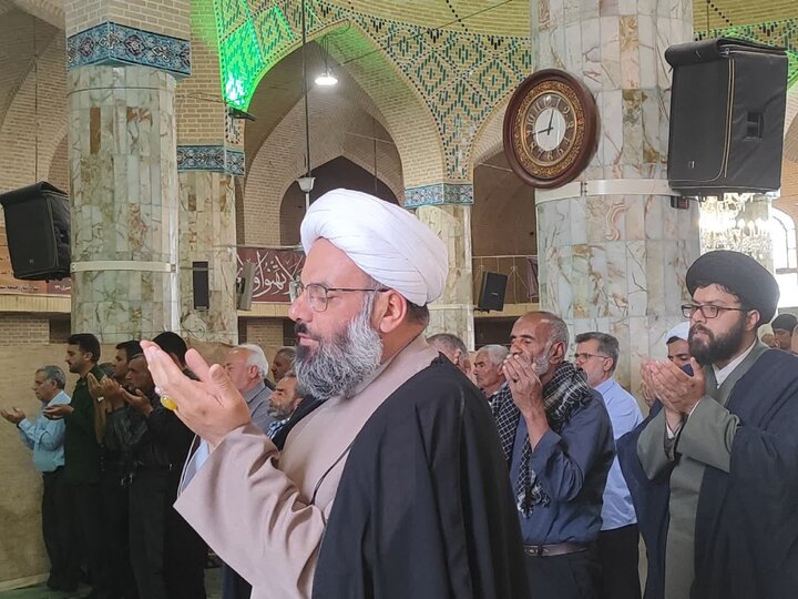 تصاویر/ نماز عبادی سیاسی جمعه شهرستان خاتم