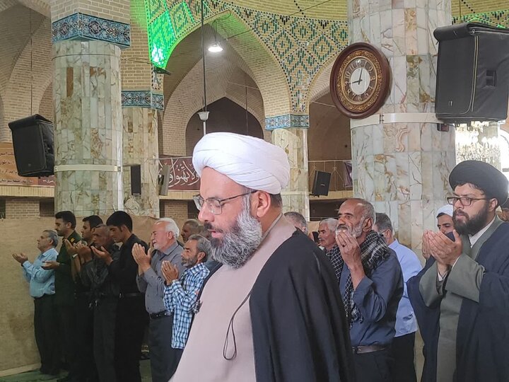 تصاویر/ نماز عبادی سیاسی جمعه شهرستان خاتم