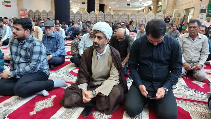 تصاویر/ آیین عبادی سیاسی نمازجمعه امروز کنگان