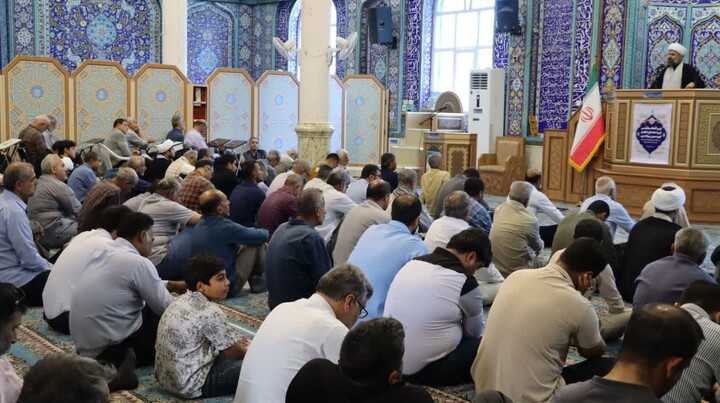 نماز جمعه خارگ به روایت تصویر