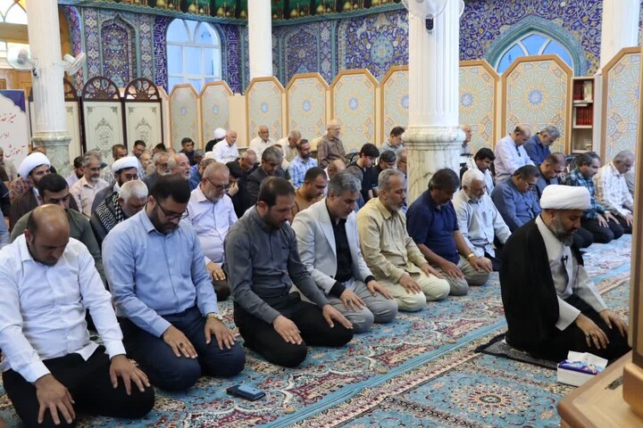 نماز جمعه خارگ به روایت تصویر
