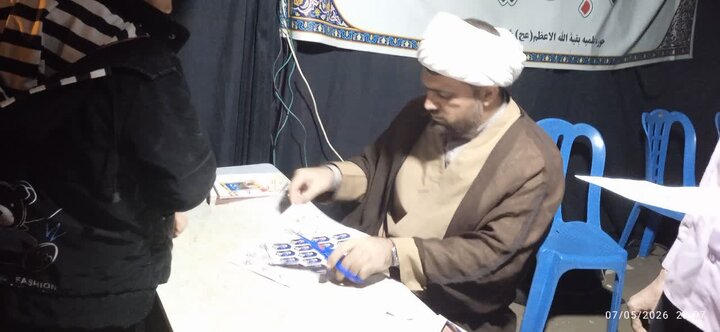 تصاویر/فعالیت موکب شهید امیدیان مدرسه علمیه بقیه الله الاعظم (عج) دلفان