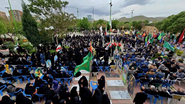 تصاویر/مراسم چهلمین روز شهادت شهید حسین امیدواری در اراک