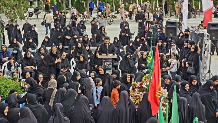 تصاویر/مراسم چهلمین روز شهادت شهید حسین امیدواری در اراک
