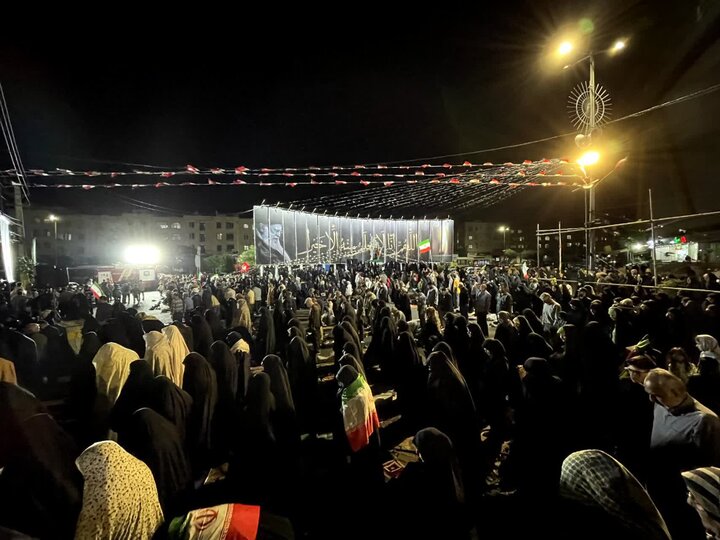 تصاویر؛ ۶۹ شب اهتزاز پرچم اقتدار ایران توسط مردم ملارد