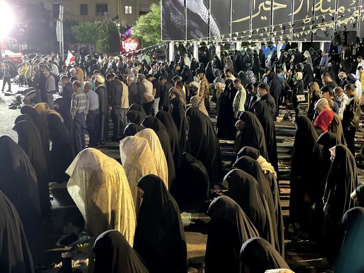 تصاویر؛ ۶۹ شب اهتزاز پرچم اقتدار ایران توسط مردم ملارد