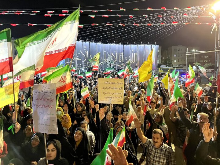 تصاویر؛ ۶۹ شب اهتزاز پرچم اقتدار ایران توسط مردم ملارد