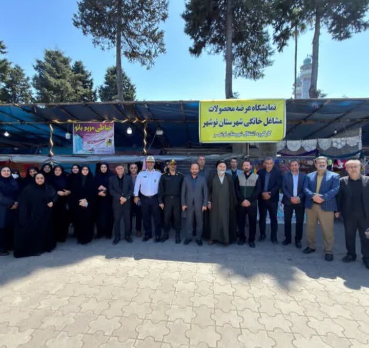 تصاویر/ افتتاح بازار مشاغل خانگی در نوشهر با حضور امام جمعه شهرستان