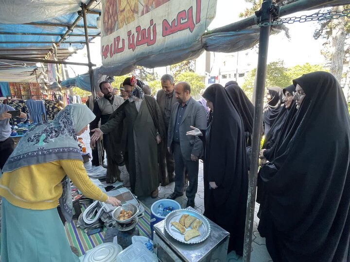 تصاویر/ افتتاح بازار مشاغل خانگی در نوشهر با حضور امام جمعه شهرستان