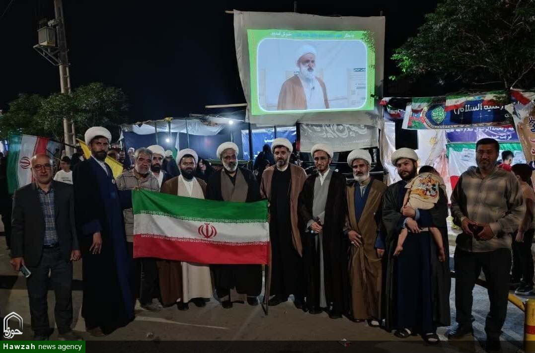 بازدید مدیر مرکز مدیریت مدارس علمیه خراسان رضوی از موکب‌های طلاب در تربت‌حیدریه