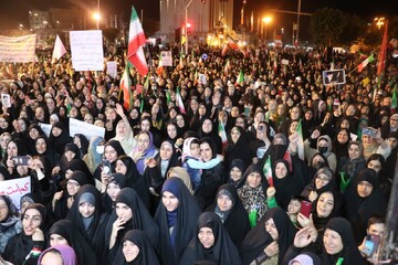 تصاویر/ هفتاد و دومین شب راهپیمایی مردمی در قرچک