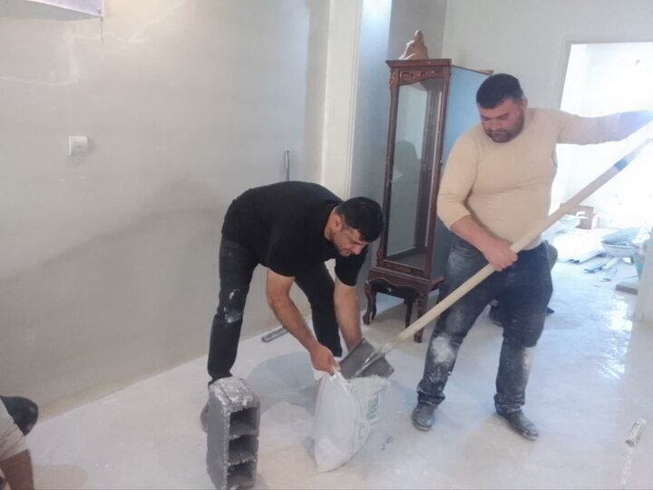 تصاویر/ ادامه فعالت گروه جهادی اعزامی از شهرستان تنکابن در منطقه پنجم تهران
