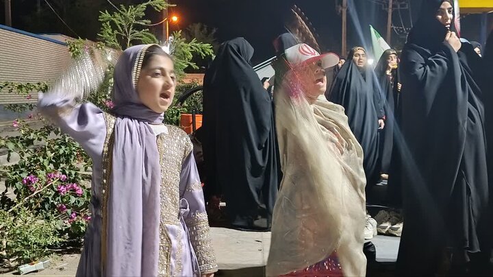 تصاویر/ هفتادمین موج اجتماع پرشور شبانه مردم انقلابی شهرستان دلگان