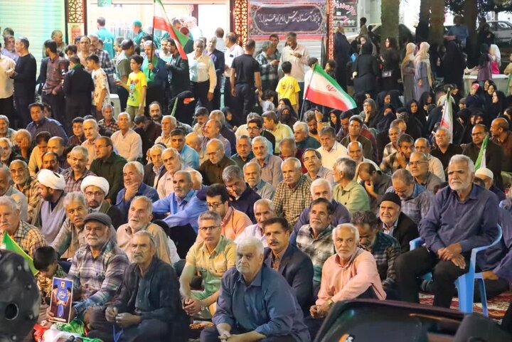 تصاویر/ هفتادمین شب از شب‌های حماسه انتقام خون رهبر شهید انقلاب در شهرستان بافق