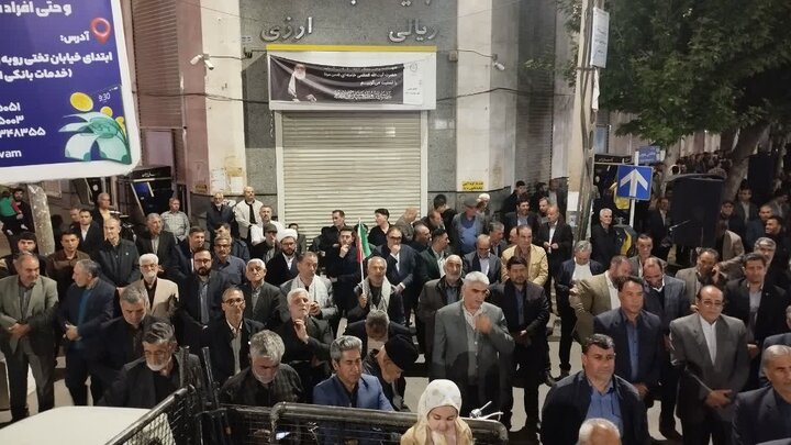 تصاویر/ هفتادمین اجتماع مردمی در میاندوآب با شعار خونخواهی رهبر شهید