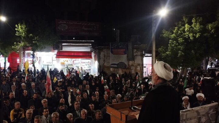 تصاویر/ هفتادمین اجتماع مردمی در میاندوآب با شعار خونخواهی رهبر شهید